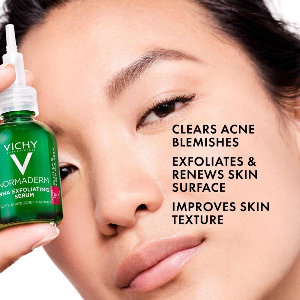 $9❤️‍🔥 Vichy Normaderma BHA Exfoliating Serum 2PK 🪞 NEW IN BOX Acne Clearing - Picture 3 of 8